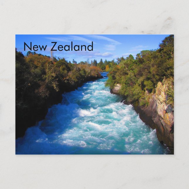 Huka Falls, New Zealand Postcard Postkarte (Vorderseite)