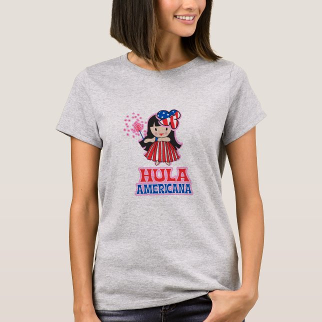 Hula Americana Ladys T - Shirt (Vorderseite)