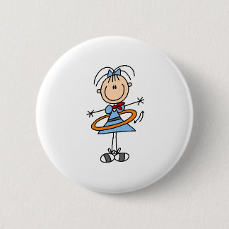 Hula Band-Mädchen-Knopf Button