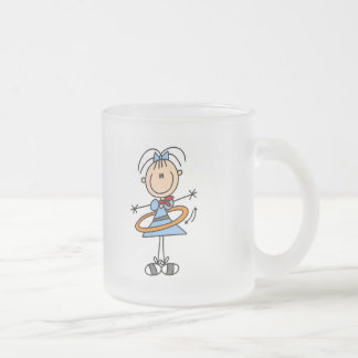 Hula Band-Strichmännchen-T - Shirts und Geschenke Mattglastasse