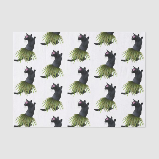 Hula Cat Tissue Paper Seidenpapier (Vorderseite)
