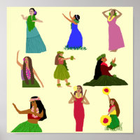 Hula Dancer Poster