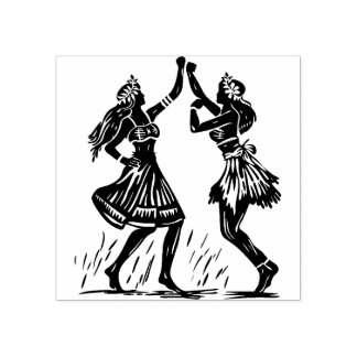 Hula Dancer Rubber Briefmarke Gummistempel