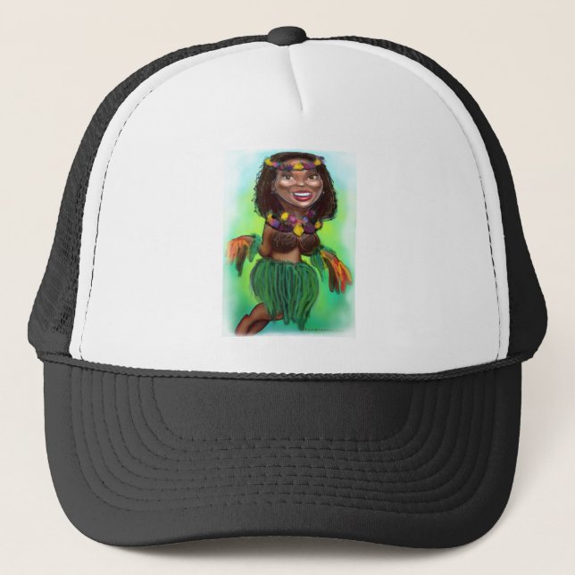 Hula Dancer Truckerkappe (Vorderseite)