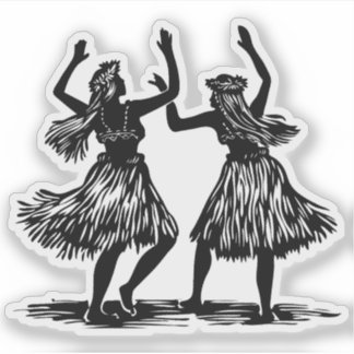 Hula Dancer Vinyl Aufkleber