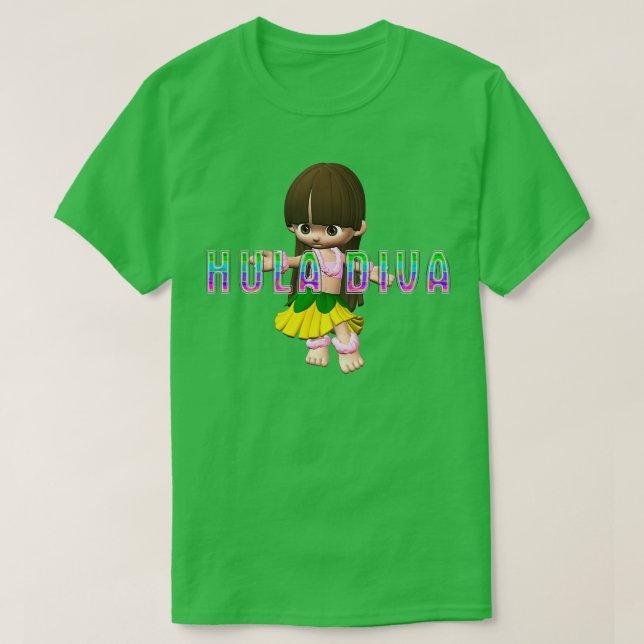 Hula Diva TShirt (Design vorne)
