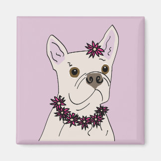 Hula dog magnet