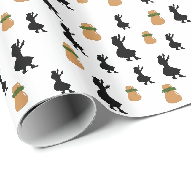 Hula Geschenk-Packpapier Hula Geschenkpapier (Rolleneckpunkt)