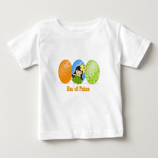 Hula Girl Easter Egg Kinder T - Shirt (Vorderseite)