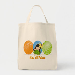 Hula Girl Easter Egg Tragetaschen