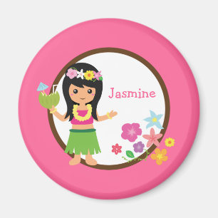 Hula Girl Luau Themed Gastgeschenks Magnet