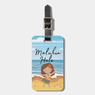 Hula Girl Luggage Tag Gepäckanhänger