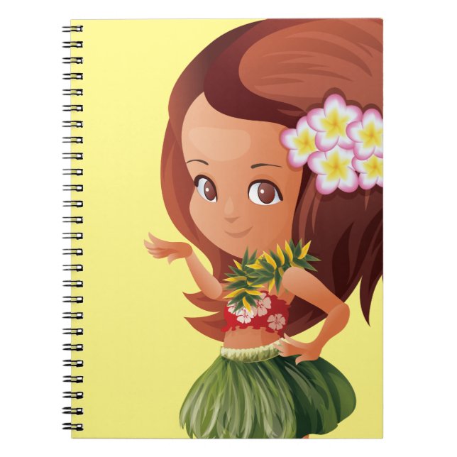 Hula girl notizblock (Vorderseite)