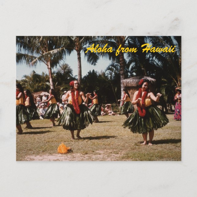 Hula Girls Postkarte (Vorderseite)