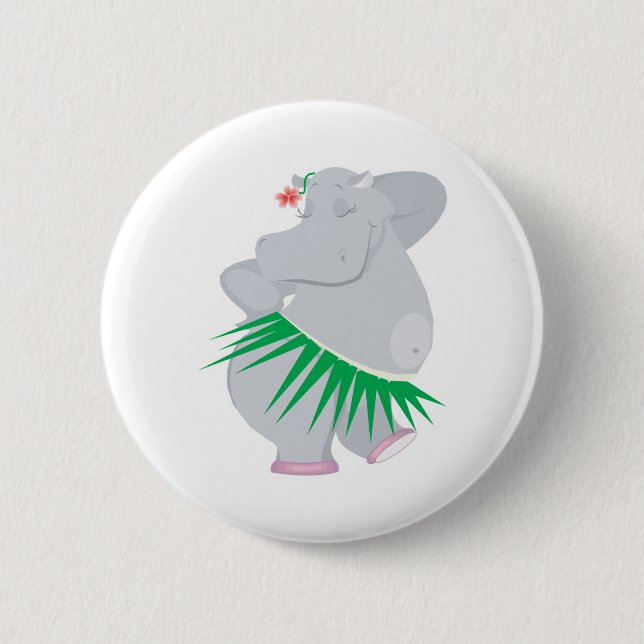 Hula hippo button (Vorderseite)