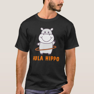 Hula Hippo Hoop macht Sport tanzen Hippopotamus T-Shirt
