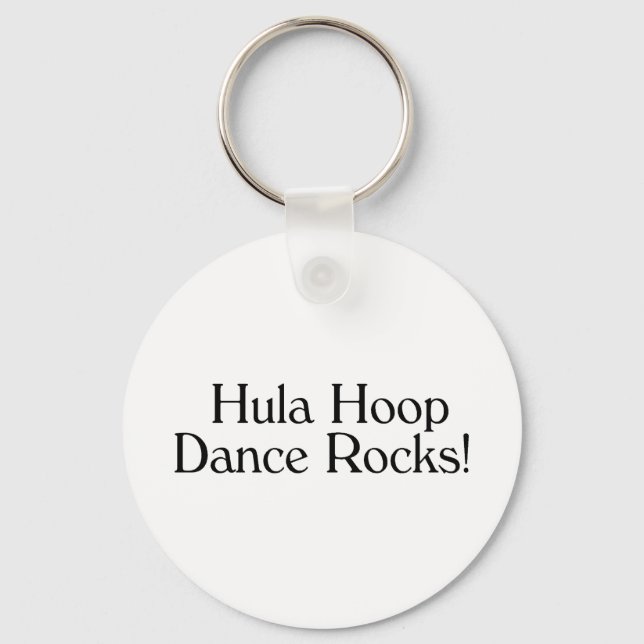 Hula Hoop Dance Rocks Schlüsselanhänger (Vorderseite)
