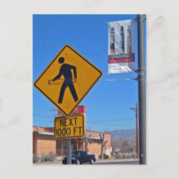 Hula Hoop Fußgängerzeichen, Albuquerque New Mexico