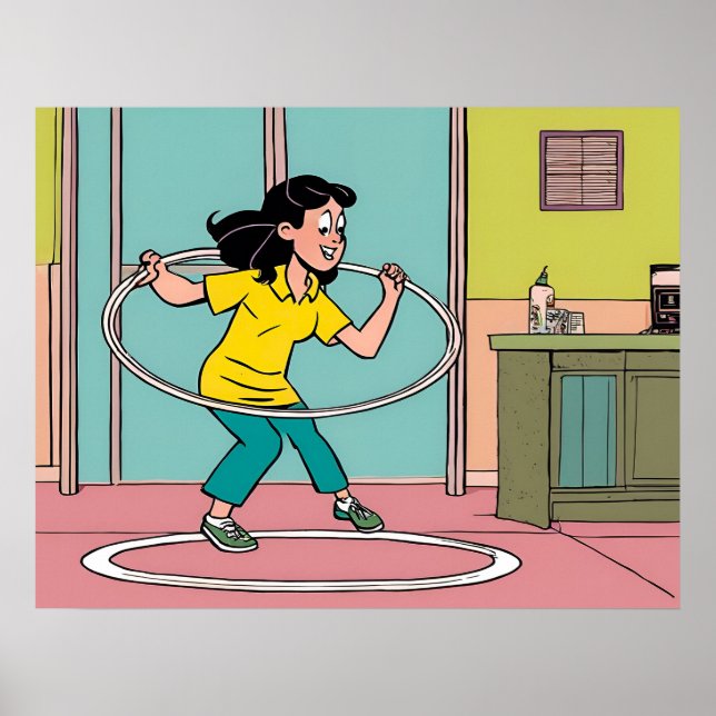 Hula Hoop - Kinderspielzeug Poster (Vorne)
