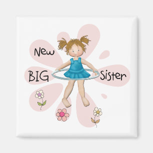 Hula Hoop New Big Sister Magnet