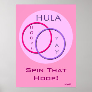Hula Hoop Spinning Poster
