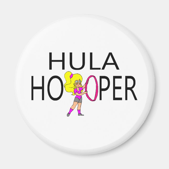 Hula Hooper Girl Magnet (Vorne)