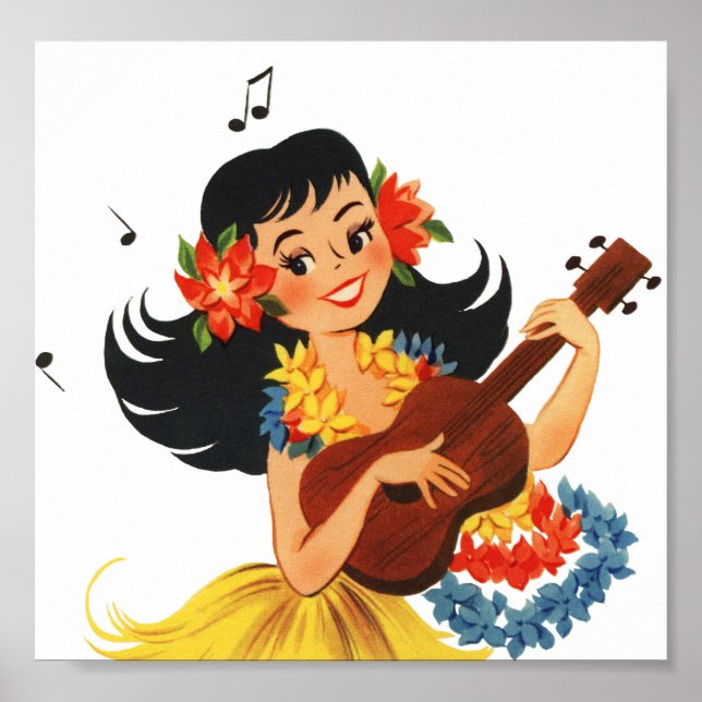 Hula Hula Girl Poster (Vorne)