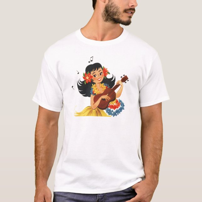 Hula Hula Mädchen T-Shirt (Vorderseite)