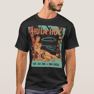 Hula Hut Vintag Tiki Americana T - Shirt classique