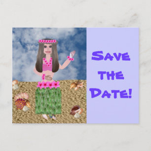 Hula Lula Ankündigungspostkarte