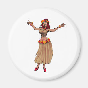 Hula Mädchen-Magnet Magnet