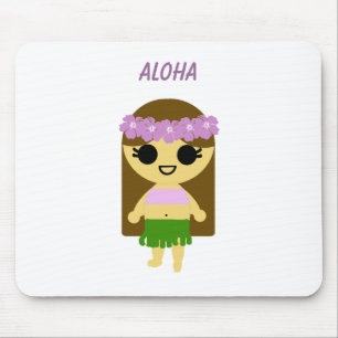 Hula Mädchen (PS-Grafik bis zum 9 Jahr alte Mousepad