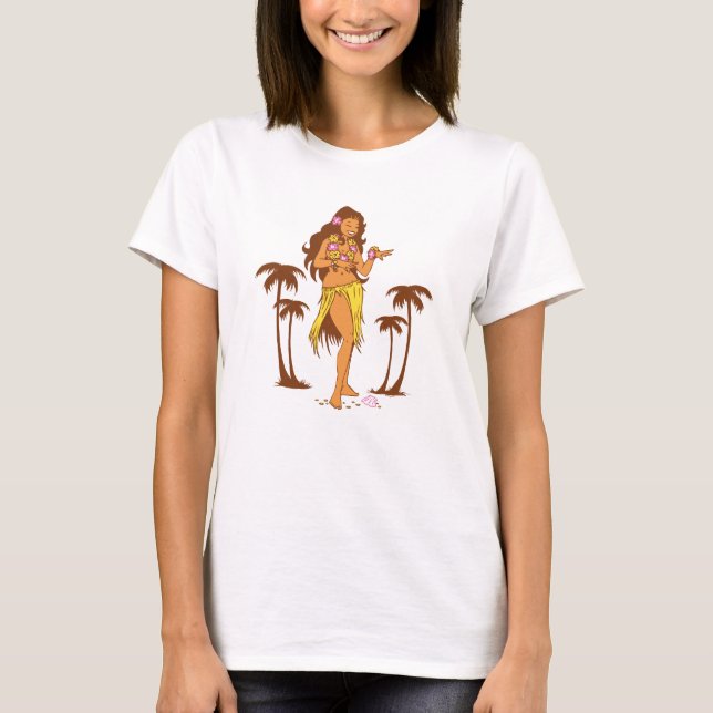 Hula Mädchen-T - Shirt (Vorderseite)