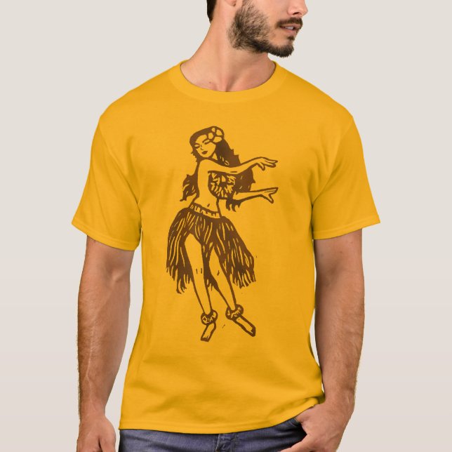 Hula Mädchen-T - Shirt (Vorderseite)