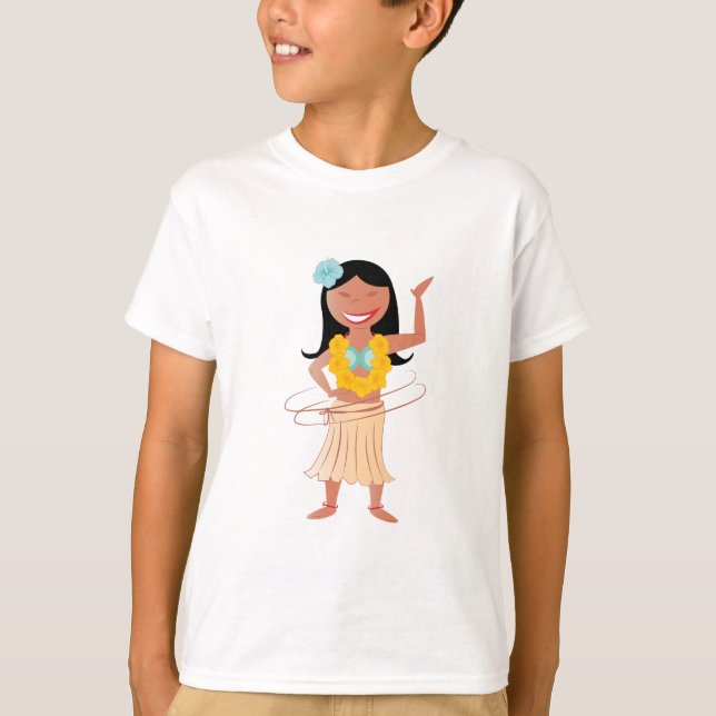 Hula Mädchen T-Shirt (Vorderseite)