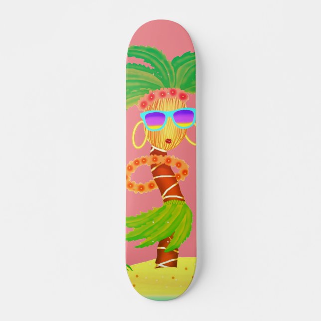 Hula Palm Mädchenskateboard Skateboard (Vorne)