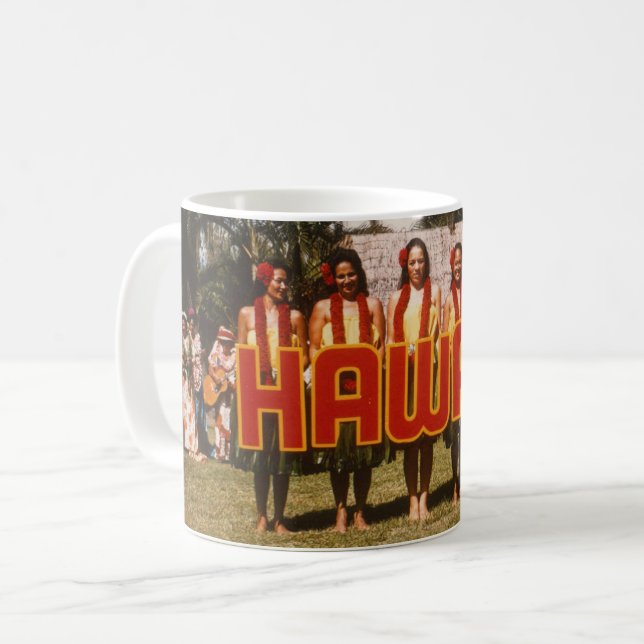 Hula-Show Kaffeetasse (Vorderseite Links)
