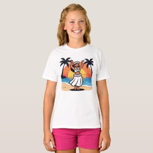 Hula-Tanz-Strandparty-Sonnenuntergang-tropische In T-Shirt