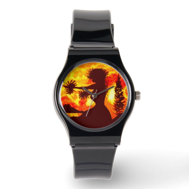 Hula-Tänzerin  Armbanduhr (Vorderseite)