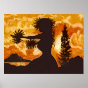 Hula-Tänzerin Poster