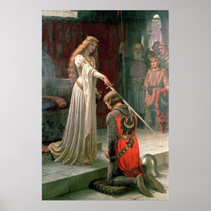Huldigung von Edmund Blair Leighton Poster