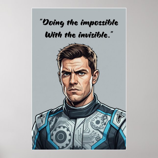 Hülkenberg Quote Poster – Doing the Impossible (Vorne)