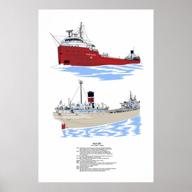 Hull 287 Great Sees Freighter History Poster (Vorne)