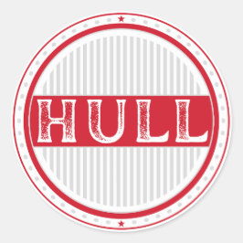 Hull City Pride Emblem – Englische Identität Runder Aufkleber
