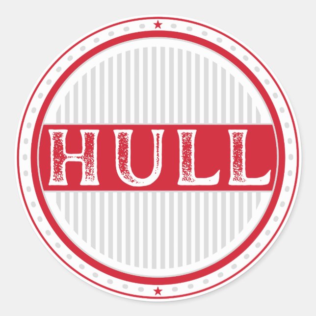 Hull City Pride Emblem – English Identity Runder Aufkleber (Vorderseite)