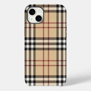 Hülle Beige Karo iPhone 14 Plus Hülle