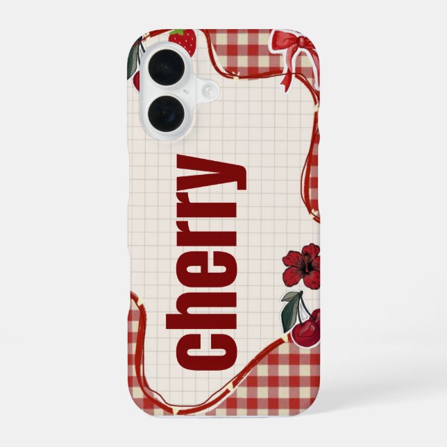 Hülle für Cherry Phone iPhone 16 Hülle (Rückseite)