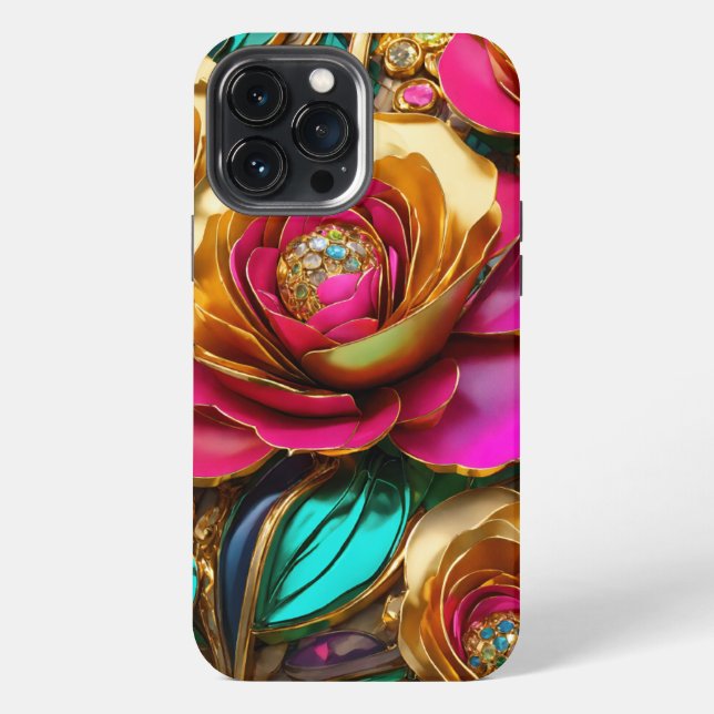 Hülle für iPhone / iPad rose iPhone 13 Pro Max Hülle (Rückseite)