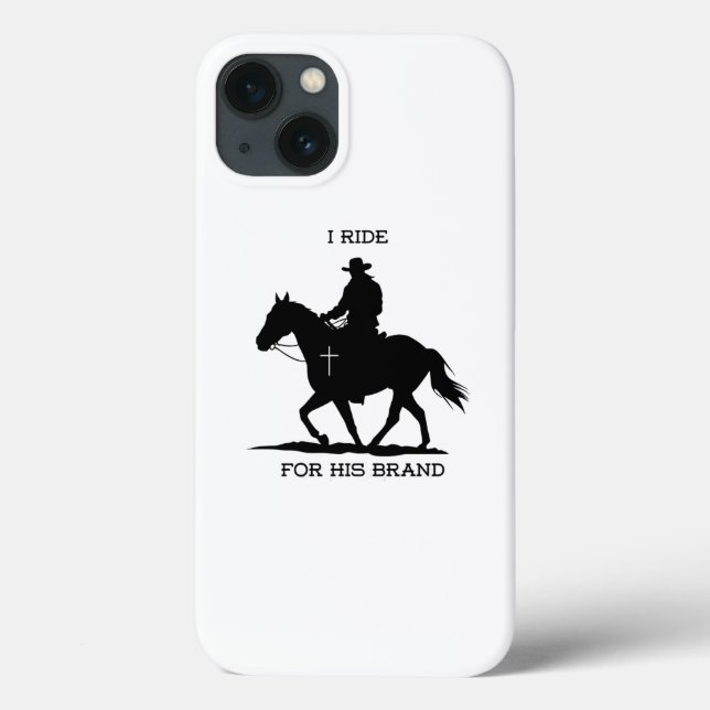 Hülle für iPhone zum Reiten (Rückseite)