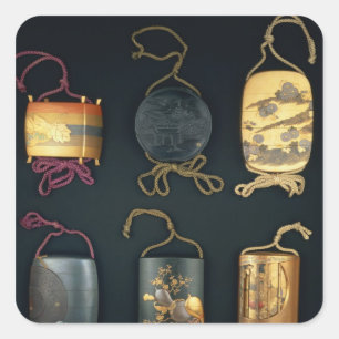 Hüllen aus dem 19. Jahrhundert Quadratischer Aufkleber